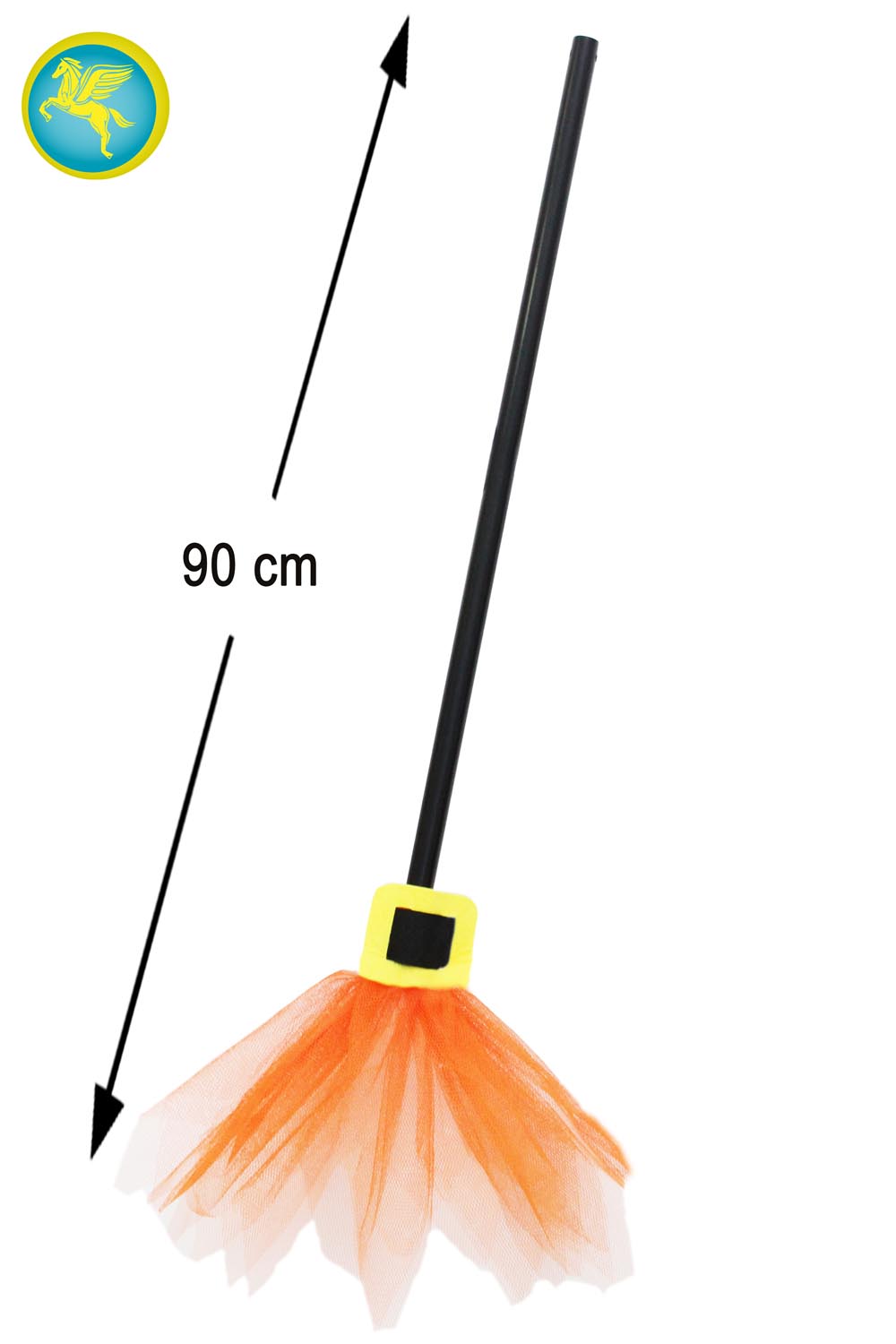 SCOPA STREGA ARANCIO CON FIBBIA